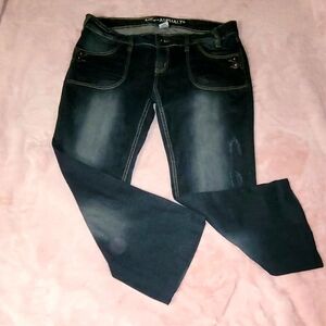 Asphalt Black Boot Cut Jeans Timeless Design